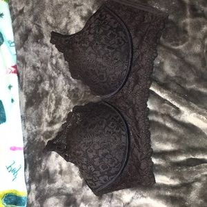 Black lace bralette